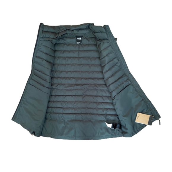 NWT The North Face Men's Stretch Down Vest Olive Green Size Small - Picture 4 of 11